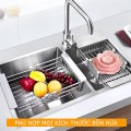 Kệ gác bồn rửa chén tùy chỉnh ngắn dài tiện lợi