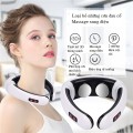 Máy massage cổ vai gáy xung điện cảm ứng giảm đau mỏi hiệu quả, Máy massage + 2 miếng dán