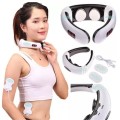 Máy massage cổ vai gáy xung điện cảm ứng giảm đau mỏi hiệu quả, Máy massage + 2 miếng dán