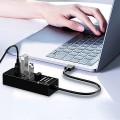 Bộ chia 4 cổng chuyển đổi USB kèm đèn led cao cấp