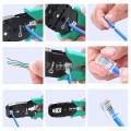 Bộ kìm bấm mạng, hạt mạng kèm hộp test và 50 đầu bấm chất lượng