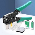 Bộ kìm bấm mạng, hạt mạng kèm hộp test và 50 đầu bấm chất lượng