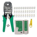 Bộ kìm bấm mạng, hạt mạng kèm hộp test và 50 đầu bấm chất lượng