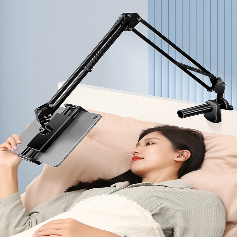 Giá đỡ điện thoại, máy tính bảng xem phim kẹp cạnh bàn, đầu giường