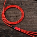 Dây cáp sạc 3 đầu thông minh dây dù siêu bền