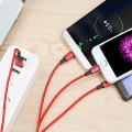 Dây cáp sạc 3 đầu thông minh dây dù siêu bền