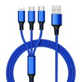 Dây cáp sạc 3 đầu thông minh dây dù siêu bền