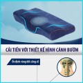 Gối ngủ cao su non hỗ trợ ngủ nhanh, lưu thông khí huyết