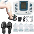 Máy massage xung điện trị liệu 6 miếng dán kết hợp massage chân, Máy massage + 6 miếng dán