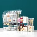 Hộp đựng đồ makeup, mỹ phẩm trong suốt có nắp chống bụi cao cấp