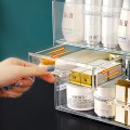 Hộp đựng đồ makeup, mỹ phẩm trong suốt có nắp chống bụi cao cấp