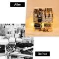 Hộp đựng đồ makeup, mỹ phẩm trong suốt có nắp chống bụi cao cấp