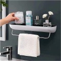 Kệ để đồ nhà tắm kèm thanh treo khăn siêu bền 