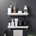 Kệ để đồ nhà tắm kèm thanh treo khăn siêu bền 