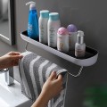 Kệ để đồ nhà tắm kèm thanh treo khăn siêu bền 