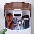 Máy khử trùng đũa thìa kèm đèn led sấy khô tiện dụng