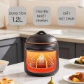 Nồi cơm điện mini dung tích 1.2L lòng nồi chống dính