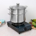 Bộ nồi xửng hấp 1 đáy nắp kính 28cm 2 tầng đa năng