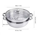 Nồi hấp 2 tầng đa năng cứng cáp, độ bền cao