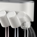 Kệ dán tường để đồ nhà tắm kết hợp giá treo cốc và bàn chải đánh răng