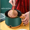Nồi lẩu điện mini 2 tầng nấu nướng điều chỉnh nhiệt đa năng 