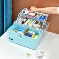 Hộp đựng thuốc, mỹ phẩm 3 tầng gấp gọn đa năng