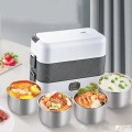 Hộp cơm giữ nhiệt, hâm nóng cắm điện 2 tầng tiện dụng