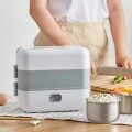 Hộp cơm giữ nhiệt, hâm nóng cắm điện 2 tầng tiện dụng