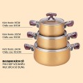 Combo 3 nồi giữ nhiệt nắp kính cao cấp siêu bền
