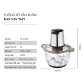 Máy xay đa năng cối thủy tinh 4 lưỡi siêu sắc KV-7014K