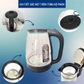 Ấm đun nước siêu tốc thủy tinh công suất 1500W cao cấp