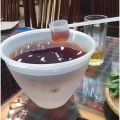 Bát đựng rượu, ướp lạnh trong suốt kèm gáo múc , Lõi nhựa