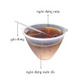 Bát đựng rượu, ướp lạnh trong suốt kèm gáo múc , Lõi nhựa
