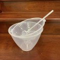 Bát đựng rượu, ướp lạnh trong suốt kèm gáo múc , Lõi nhựa
