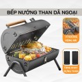 Bếp nướng than hoa 2 ngăn gấp gọn ngoài trời