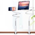 Giá đỡ điện thoại, máy tính bảng kẹp đầu giường điều chỉnh linh hoạt