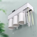 Kệ để cốc, bàn chải đánh răng, đựng đồ nhà tắm dán tường đa năng