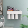 Kệ để cốc, bàn chải đánh răng, đựng đồ nhà tắm dán tường đa năng