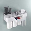 Kệ để cốc, bàn chải đánh răng, đựng đồ nhà tắm dán tường đa năng