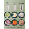 Máy thái rau củ quả dạng xoay đa năng 3 lưỡi kép 
