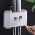 Kệ đựng kem đánh răng kèm cốc dán tường