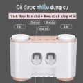 Kệ đựng kem đánh răng kèm cốc dán tường