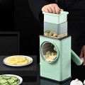 Máy thái rau củ quả dạng xoay đa năng 3 lưỡi kép 