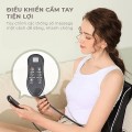 Gối massage hồng ngoại thư giãn cổ, vai, gáy 16 bi dùng cho gia đình và trên ô tô