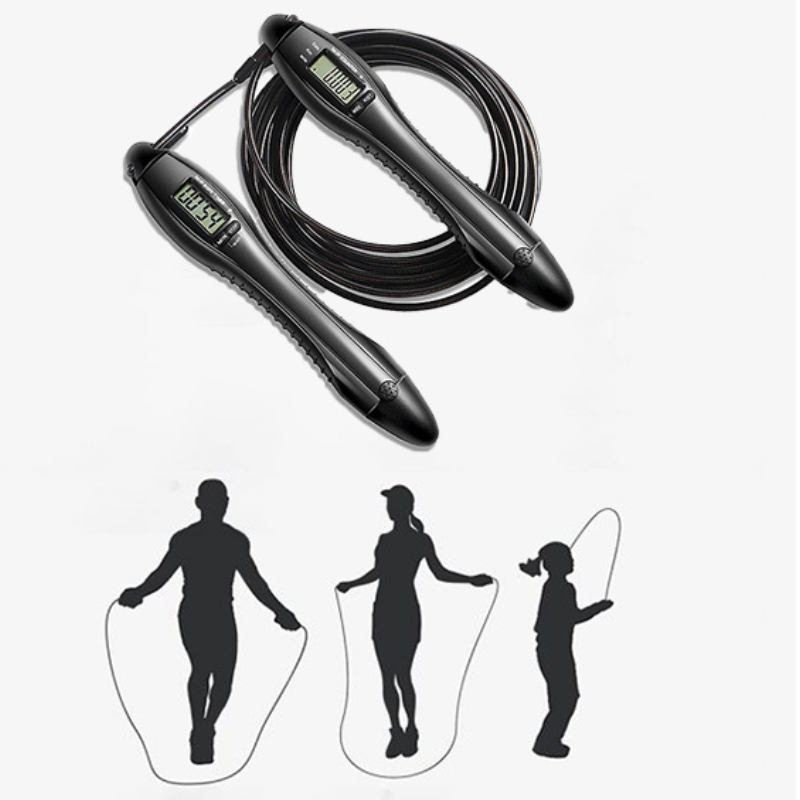Dây nhảy thể lực lõi thép có đếm số tự động, đo calo, quãng đường