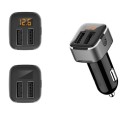 Tẩu sạc cho ô tô, 2 đầu USB nhỏ gọn hiển thị đèn led báo điện áp