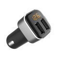 Tẩu sạc cho ô tô, 2 đầu USB nhỏ gọn hiển thị đèn led báo điện áp